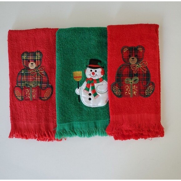 Lot of 13 NWOT Christmas Linens Kitchen Hand Towels Pot Holders Mitts RAB B&D - Picture 2 of 10